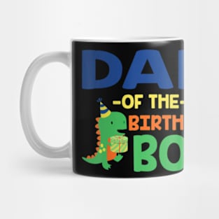 Dad Of The Birthday For Boy Saurus Rex Dinosaur Party Mug